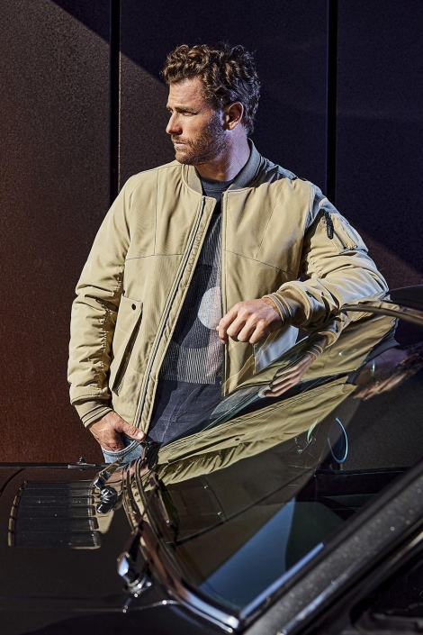Cast Iron bomber jacket hi-twill boltman